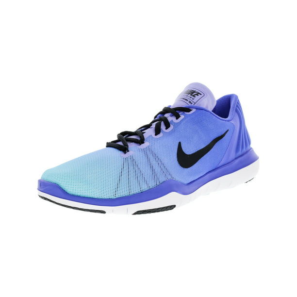Nike 898472-400 Flex Supreme 5 Fade Medium Blue / Black Still Ankle-High Shoe -