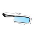 thumbnail image 1 of Double Take Mirror, 8.5 X 4.1 X 1.8inch Fully Adjustable Connecting  Side Mirrors 2Pcs Aluminium Alloy Material  For Motorcycle, 1 of 8