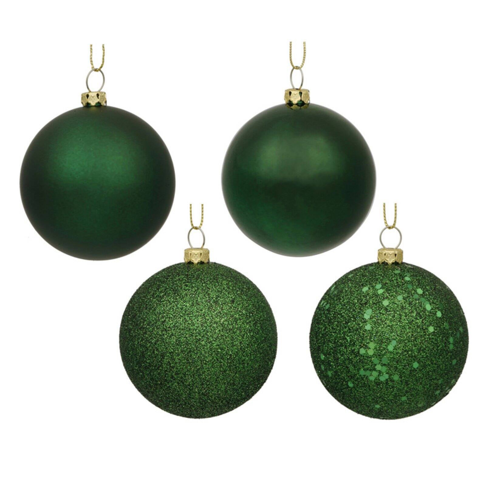 Includes 4 Pieces per Bag. Vickerman 6 Multi-Colored Beaded Ball Ornament 
