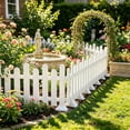 thumbnail image 1 of TTJ Small Garden Fence Garden Fence Border Garden Fence Mini Decorative Border Fence Small Yard Edging Panel Set for Lawn Pathway Flower Bed Patio Home Landscape Decor, 1 of 7