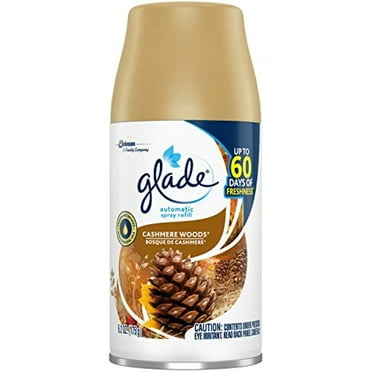 Glade Automatic Spray Refill Cashmere Woods, Fits In Holder For Up To 60 Days Of Freshness, 6.2 Oz
