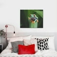 thumbnail image 4 of Gukieu Red-Eyed Tree Frog Print Canvas Decorative Hanging Painting, Waterproof Art Wall Decoration with Frame, Suitable for Living Room, Bedroom, 4 of 6