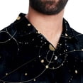thumbnail image 5 of Virgo Constellation Men's Short Sleeve Shirts, Casual, Printed, Button Down, Beach Shirt - Spread Collar Tops for Summer Beach Fun, 5 of 6