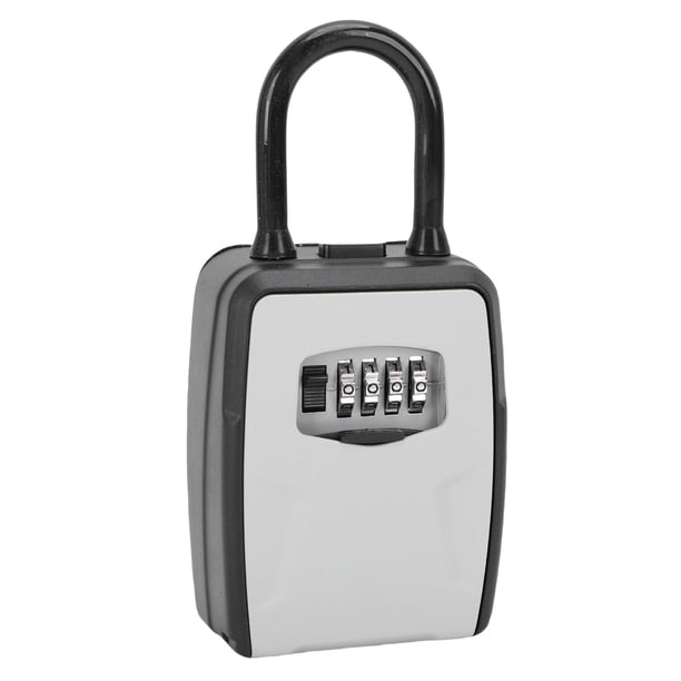 Caja De Seguridad Con Llave, aleación De Aluminio, Gran Capacidad, Combinación De 4 Dígitos, Caja De Seguridad Con Llave Para El Hogar, Oficina Y Apartamento