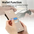 thumbnail image 2 of for Samsung Galaxy Z Flip 5 Wallet Case with Magnetic Clasp Credit Card Slots for Women Men Lichee Pattern PU Leather Fringer Ring Holder Shockproof Phone Case for Samsung Z Flip 5 Case, Khaki, 2 of 10