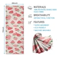thumbnail image 2 of Strawberry Plants Fruit Light Pink Pattern Hot Yoga Mat Towel Non Slip for Hot Yoga - Quick-Drying Yoga Mat Cover with 4 Corner Pockets with Travel Bag - Hot Yoga Towel Non Slip 70"x26", 2 of 6
