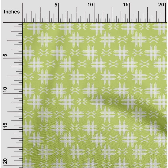 oneOone Viscose Jersey Fabric Check Kasuri Print Fabric BTY 60 Inch Wide