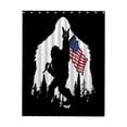 thumbnail image 3 of Bigfoot Shower Curtains Bigfoot Back Waterproof Bathroom Curtains with Hooks, Unique Bigfoot and the American Flag Themed Bathroom Decor, 3 of 6