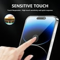 thumbnail image 6 of SOATUTO Screen Protector Compatible With iPhone 15 / 15 Plus / 15 Pro / 5 Pro Max Tempered Glass Touch Sensitive,Case Friendly, 9H Hardness HD Clear Anti Scratch, Bubble Free - iPhone 15 Pro,1 Pcs, 6 of 6