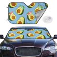 thumbnail image 2 of Haiem Flowers Avocado Car Windshield Sun Shade - Blocks UV Rays Sun Visor Protector, Sunshade to Keep Your Vehicle Cool, Universal Fit SUV Van Sedan-Small, 2 of 7
