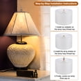 thumbnail image 4 of Uxcell 20x52mm Lamp Shade Finial, 2Pcs Lamp Finials Caps Knob M10*1mm Threaded, Silver Tone, 4 of 6