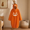 thumbnail image 5 of Grblisyd Pumpkin Halloween Jumpsuits Casual Long Sleeve Loose Onesie Loungewear Soft Cozy Plus Size Pumpkin Sleepwear, 5 of 6