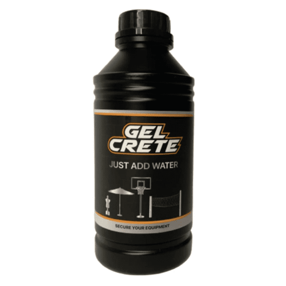 GELCRETE Polymer for Anchoring Down Basketball Goals, Freestanding Punching Bag, Outdoor Umbrella, Volleyball Nets, Etc. JUST ADD Water - Replaces Sand & Sandbags for Bases 16 oz