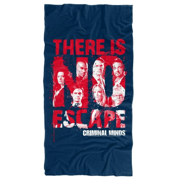Criminal Minds No Escape Officially Licensed Beach Towel 30' X 60'