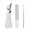 White #0, variant on Beak Nail Clippers Set | 3 Beveled Trimmers for Thick, Brittle & Senior Toenails | Stainless Steel with Non-Slip Handles | Includes Glass Nail File | Green, White, Orange