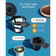 thumbnail image 3 of Strak Iced Coffee Maker, Hot and Cold Coffee Maker Single Serve for K Cup and Ground, with Descaling Reminder and Self Cleaning, Iced Coffee Machine for Home, Office and RV, 3 of 4