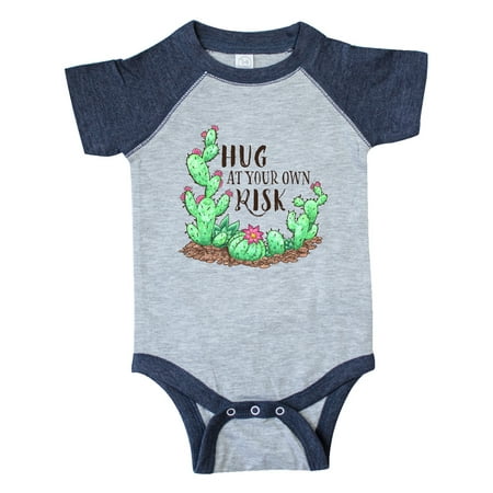 

Inktastic Hug At Your Own Risk Cacti and Succulents Gift Baby Boy or Baby Girl Bodysuit