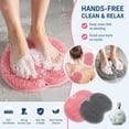 thumbnail image 3 of Shower Foot and Back Scrubber Massage Pad, Silicone Foot Scrubber Mat for Shower with Suction Cups, Wall Mount Back Cleaner, Non Slip Exfoliating Foot Brush for Men Women Seniors (D,1PC), 3 of 7