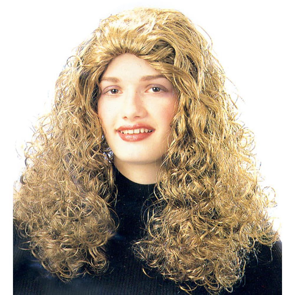 Adult Long Blonde Curly Wig