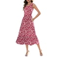 thumbnail image 4 of OutfitShow Summer Maxi Dresses for Women Sleeveless Casual Flowy Tiered Dress Vacation Beach Sundresses with Pockets, 4 of 8