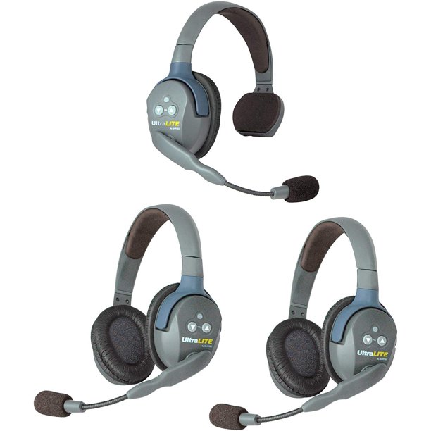 Eartec UL312 UltraLITE Full Duplex Wireless 2 Way Communication System for 3 Users 1