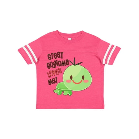 

Inktastic Great Grandma Loves Me- cute turtle Gift Toddler Boy or Toddler Girl T-Shirt