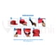 thumbnail image 2 of Curveador De Gorra Plana A Curva Set 3 Pzas. Universal  Kit 3, 2 of 7