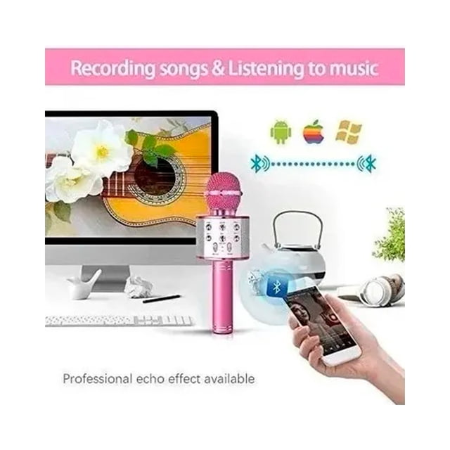 Micrófono de karaoke con altavoz Bluetooth