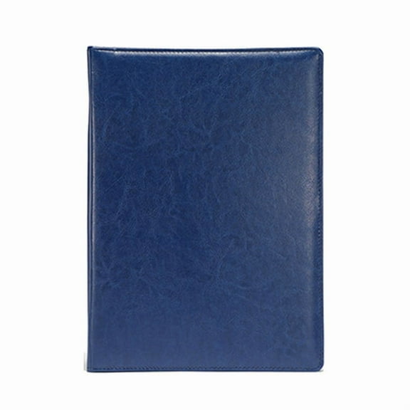 A4 PU Padfolio File Folder Portfolio Business Document Holder Metal Clipboard Pad Document Organizer Holder, C