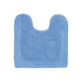 thumbnail image 2 of Better Trends 20" x 20" U-Shape Toilet Rug, 100% Cotton Soft Reversible Tufted Bathroom Rug, Contour Mat, Water Absorbent, Machine Washable, Toilet Base Rug (Dark Blue) Edge Collection, 2 of 4