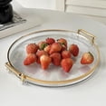 thumbnail image 1 of Feltree Fashion Round Tray Home Living Room Coffee Table Put Tea Cups Cup Storage Tray Storage Tray, 1 of 7