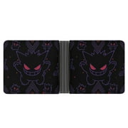 Game Gengar PU Leather Bifold Wallet Money Organizers Gift With Card Slots For Men And Women