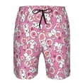 thumbnail image 4 of Yiaed Cute Rabbit Print Men's Swim Trunks with Lining Quick Dry Sports Shorts Beach Shorts Boardshorts-Medium, 4 of 5
