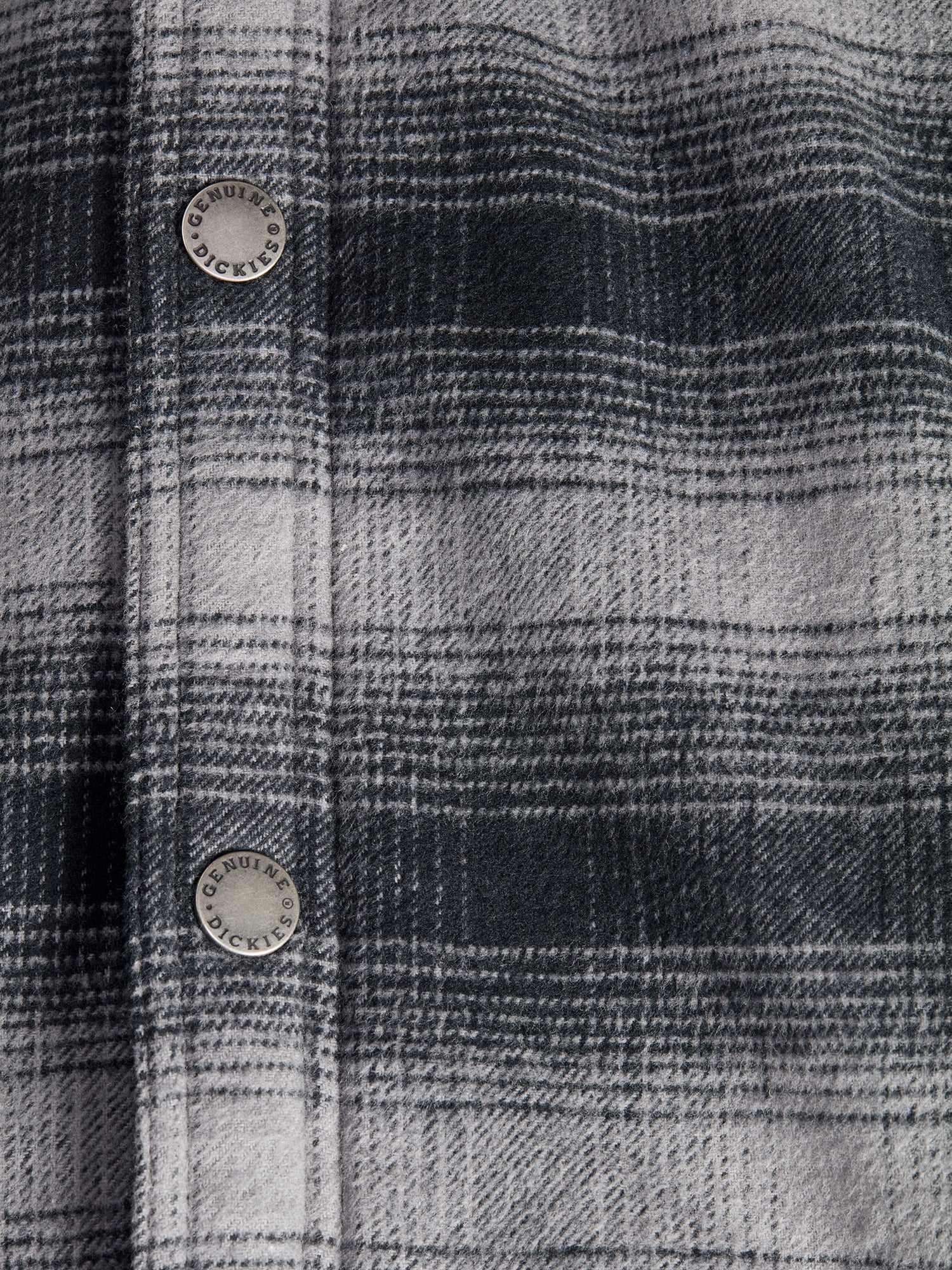 Genuine Dickies Men's HeavyWeight Flannel Shirt Jacket with Berber Sherpa Lining