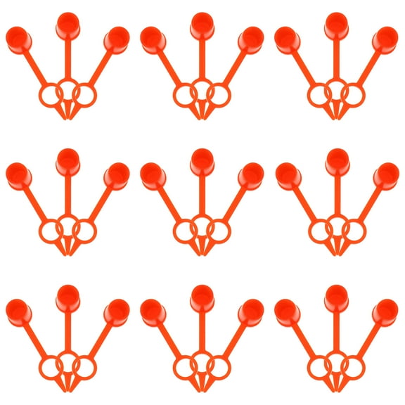 IBASETOY 300pcs Zerk Fitting Covers Red Plastic for Vehicle Maintenance