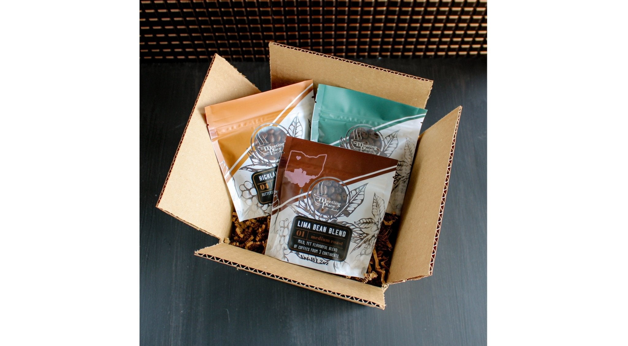 Surprise Whole Bean Coffee Sampler - Variety of 3 Samplers, Coffee Lover Gift Box, Christmas Gift Basket, Hostess Gift Box, Surprise Birthday Gift, Birthday Gift Box