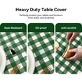thumbnail image 4 of Rectangle Vinyl PVC Tablecloth, 100% Waterproof Buffalo Plaid Plastic Table Cloth, Oil Proof Heavy Duty Wipeable Table Covers for Dining/Camping/Picnic/Outdoor - 54 x 78, Light Blue, 4 of 6