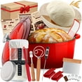 thumbnail image 1 of Olla holandesa NZQXJXZ de hierro fundido esmaltado de 5,5 cuartos, kit para hornear pan, 1 of 7