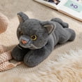 thumbnail image 5 of Gray Kitten Plushie Lifelike Cat Stuffed Dolls Imitaiton Cat Plush Toy Home Decor Doll Toys, 5 of 5