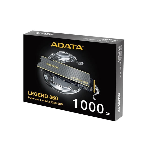 Adata LEGEND 860 SLEG-860-1000GCS 1000 GB Solid State Drive - M.2 2280 Internal - PCI Express NVMe (PCI Express NVMe 4.0 x4) - Notebook, Desktop PC, Gaming Console Device Supported - 320 TB TBW