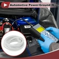 thumbnail image 2 of Unique Bargains Electrical Ground Wire Automotive Power Wire 33FT White TC 1 Pcs 22AWG 4 Conductor Fully Insulated& Soft Touch Jacket Universal, 2 of 7