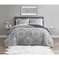 thumbnail image 1 of Ensembe de Couette Reversible 3 Pieces Gris/Medallion, 1 of 8