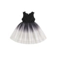 thumbnail image 1 of xiaxaixu Robe Princesse pour Filles Enfants Étoiles Sequins Col en V Robe en Tulle Sans Manches Vêtements d'Été Robe de Fête, 1 of 9