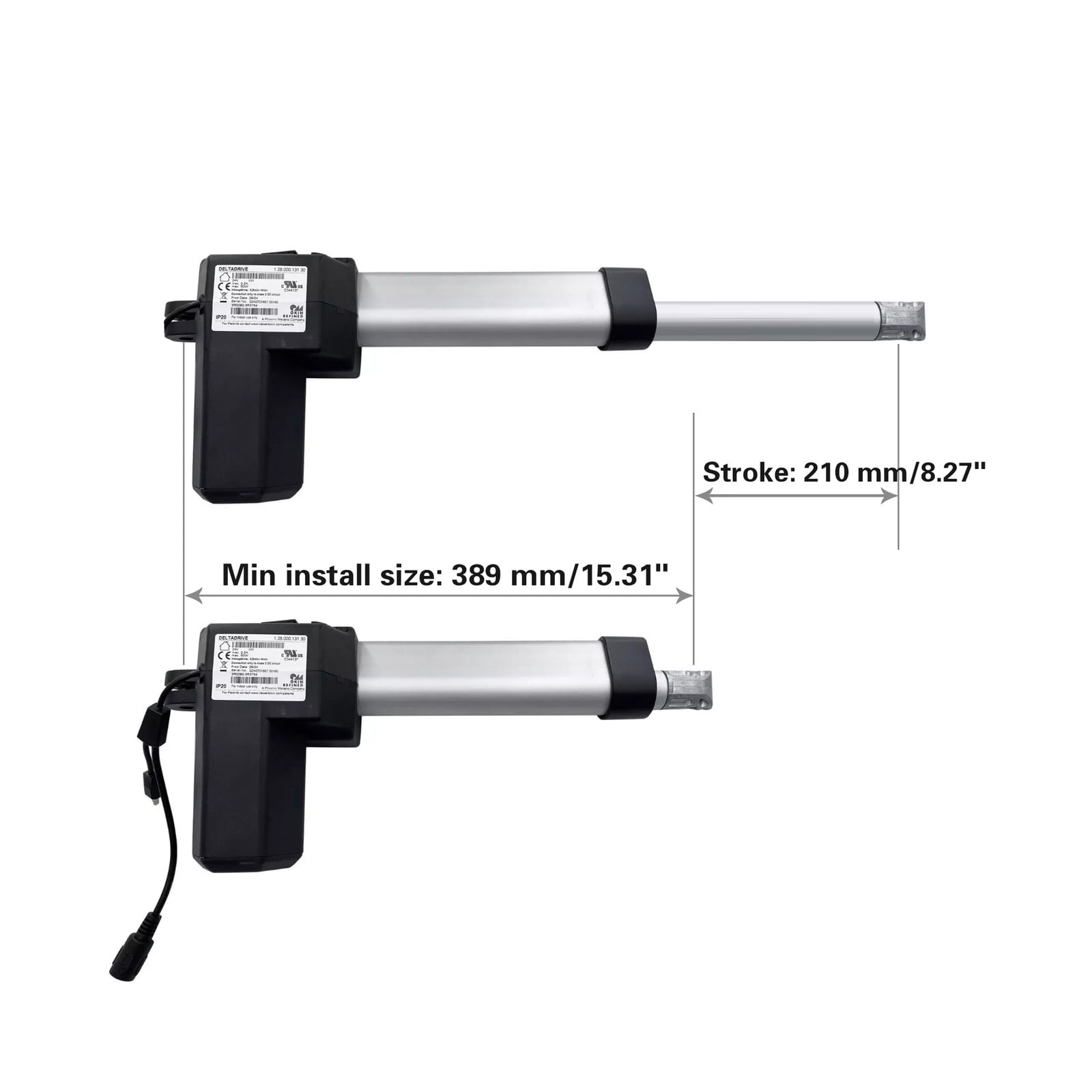 Okin Deltadrive Actuator Motor Kit 1.28.000.131.30 for Lift Chair Power Recliner