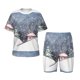 thumbnail image 1 of Balery Watercolor Winter Landscape For Christmas Conjunto de Pijama Infantil de Manga Corta con Estampado – Ropa de Dormir de Algodón Suave-Medium, 1 of 6