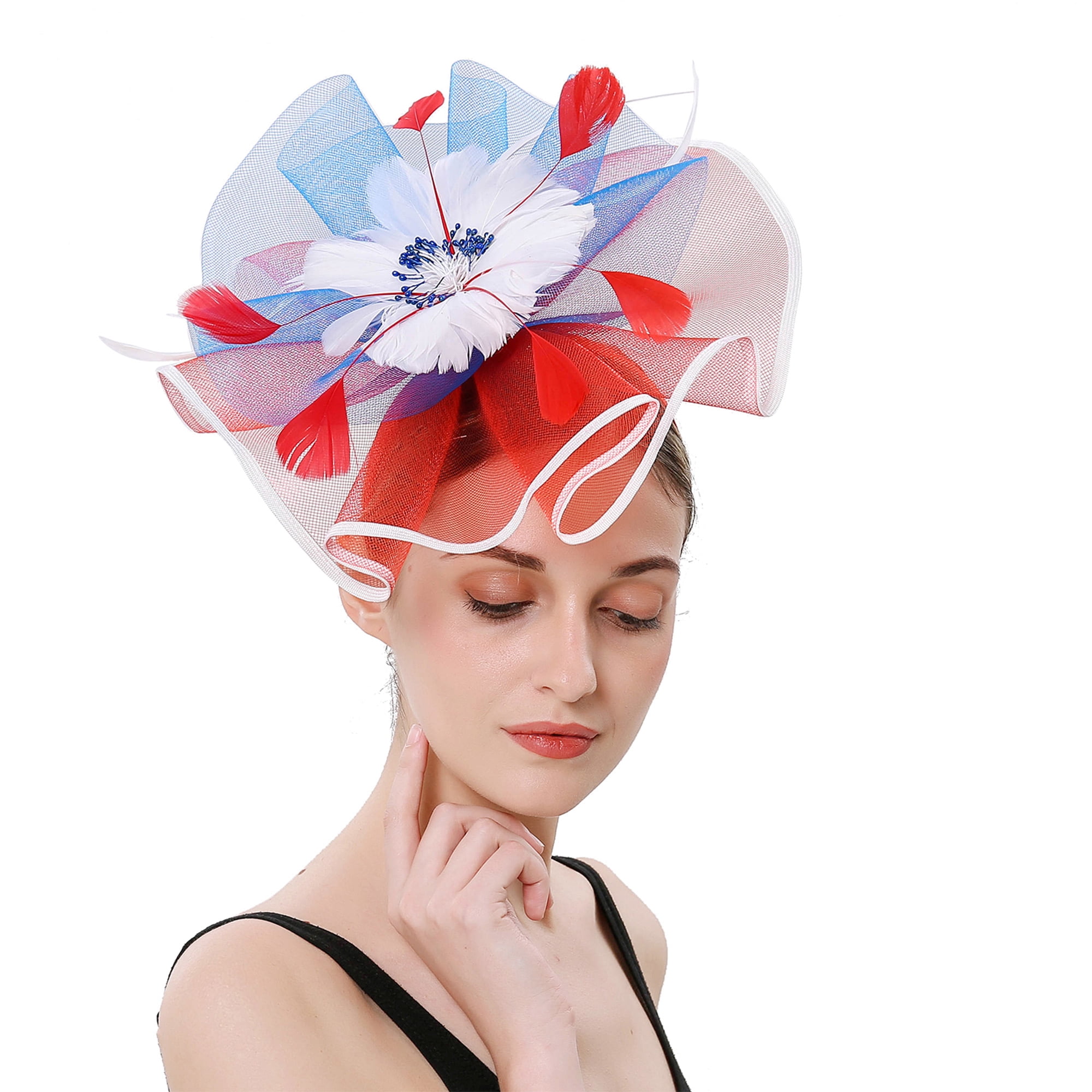 Cocktail Party Hat Womens Sinamay Fascinator Wedding Church Kentucky
