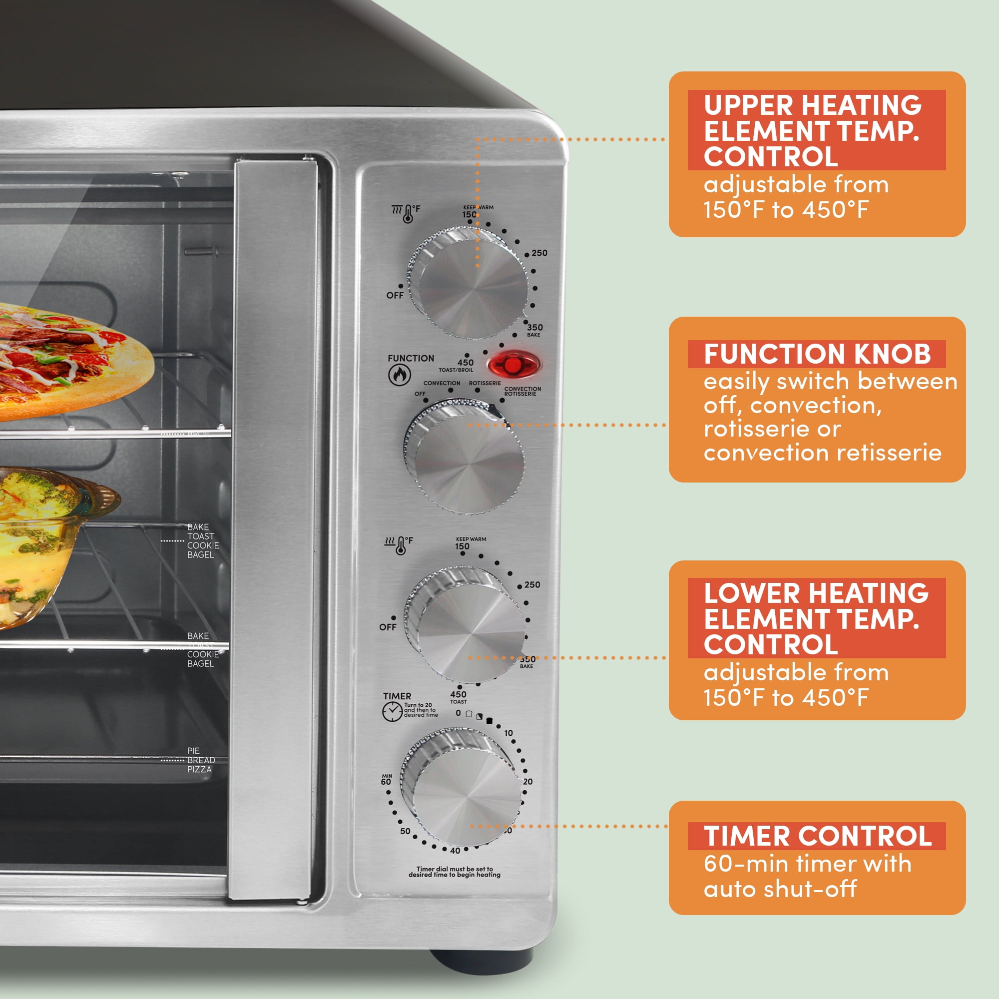 Best Buy: Elite Gourmet 2-Door Oven w Rotisserie & Convection