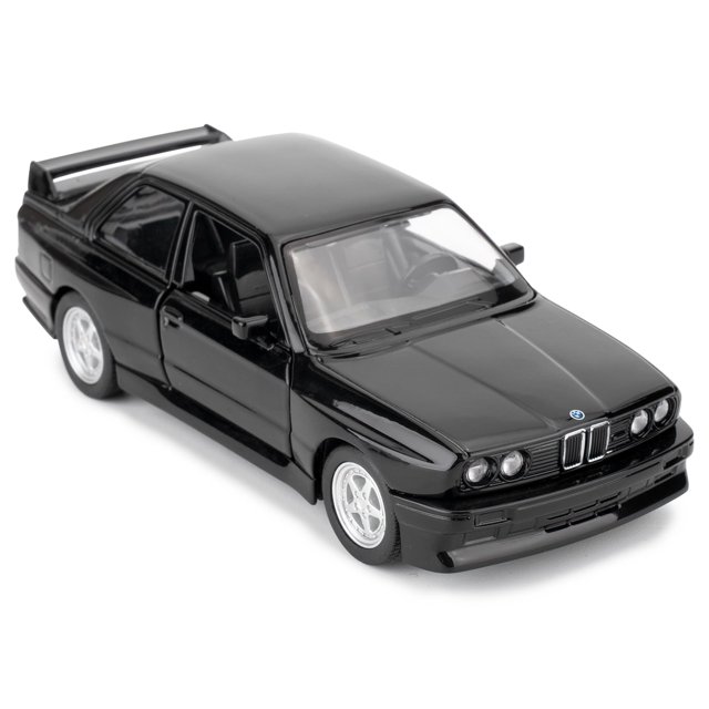 Coche de juguete RMZ City BMW M3 1987 a escala 1:36 negro fundido a presión