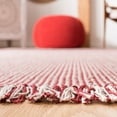 thumbnail image 4 of SAFAVIEH Montauk Patton Geometric Cotton Runner Rug, Ivory/Red, 2'3" x 6', 4 of 7