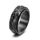 thumbnail image 2 of Anillo de ojo giratorio atmosférico de acero de titanio, joyería de acero inoxidable dominante retro de moda para hombres, 2 of 5